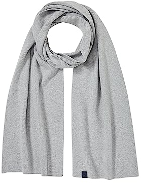 TOM TAILOR Herren 1038512 Basic Winterschal mit Wolle, 12035-Grey Heather Melange, OneSize