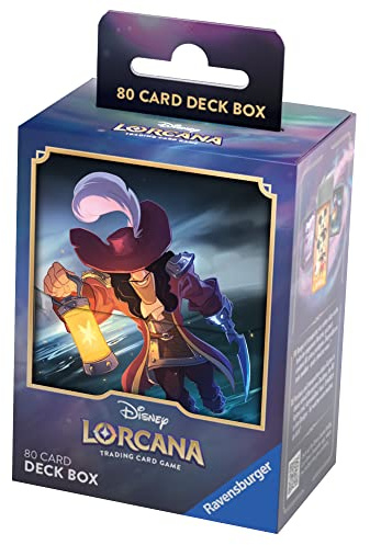 Ravensburger Disney Lorcana TCG Trading Cards Game for Adults and Kids Age 8 Years Up - Deck Box - Captain Hook