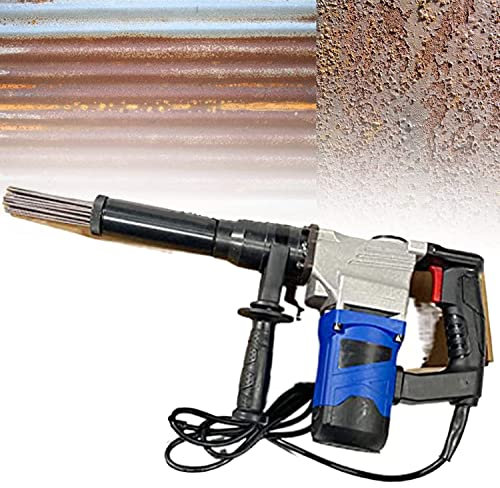 JIADUOFU 1100w Industrial Grade Electric Needle Scaler, Hand-held Needle Derusting Gun, Electric Jet Chisels for Removal of Rust, Weld Slag and Paint,220v