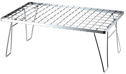 Camping Klapptisch Mehrzweck Klapptisch Edelstahl Campingtisch Outdoor Picknick Grill geeignet für Bergsteigen und Reisen Multifunktionstisch für Picknick Hinterhöfe Strand (Farbe: W