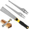 Japanese Pull Hand Saw 8 Inch High Carbon Steel Non-Slip Flush Cut Saw with 3 Replaceable Blades Cutting Trimming Tool for Woodworking