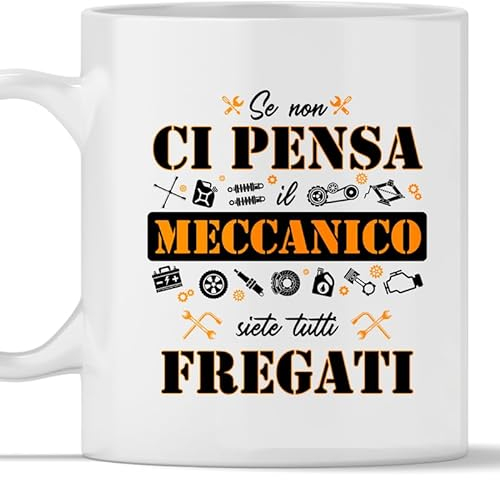 TeeDesign Mechanische Tasse, Geschenkidee zum Geburtstag oder Weihnachten für Ihn, lustiges Geschenk, Gadget für Arbeit, mechanisches Handwerk