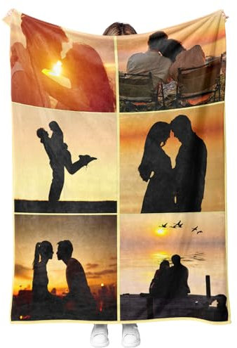 Individuelle Decke,Decke Mit Foto,Foto Decke Mit Eigenen Fotos Und Text, Für Mutter, Vater, Familie, Freund, Freundin, Kindergeschenk