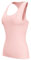 logas Sport Top Damen Atmungsaktiv Tanktop Flektierend Radtrikot äRmellos Dehnbar Shirts Für Sport,Yoga,Laufen Tank Sommer Taschen Rosa L