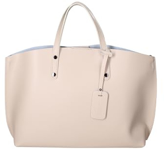Gave Lux Handtasche Damen Leder Shopper & Tote Bag Umhängetasche, Made in Italy, 48x31x11 cm, GLX22209423FBG