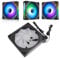 140mm ARGB Chassis Fan, 140x140x25mm Case Fan ARGB Synchronized Light Quiet Heat Dissipation Cooling Fan for CPU Cooler Heat Sink PC Case (Reverse Black)