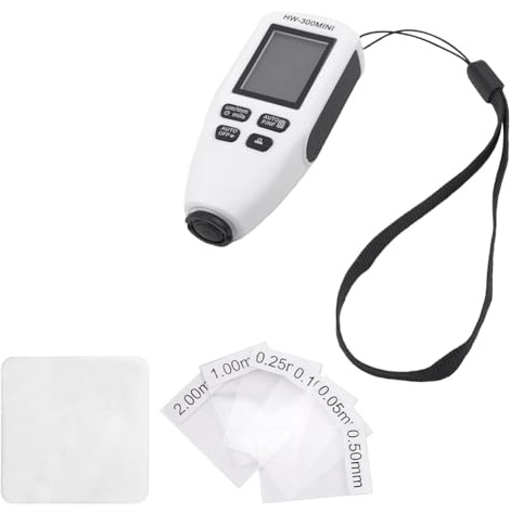 1 jauge d'épaisseur de peinture blanche numérique pour peinture de voiture