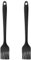Molain 2 Stück Silikon Backpinsel, 21cm Silikonpinsel kochpinsel Grillpinsel Gebäckbürste pinsel küche küchenpinsel für Backen,Kochen,Grillen schwarz(2 Stück)