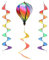Glixoft 3 Stück Heißluftballon-Windspiel, Regenbogen-Windspiel, Regenbogen-windmühlen, Hängedekoration Für Garten, Hof, Rasen