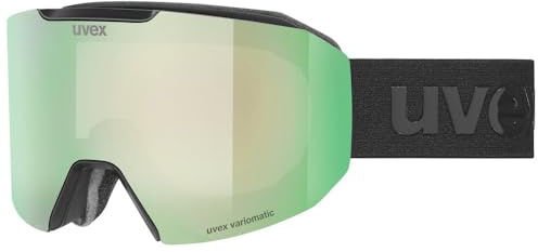 uvex evidnt Attract Variomatic small Take Off (2230 black matt, mirror green/variomatic clear (S1-S3))