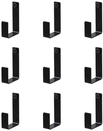 Home Deluxe Kleiderhaken für Akustikpaneel RASTO - 9er Set I Kleiderhaken Wandpaneel, Kleiderhaken Edelstahl, Kleiderhaken für Akustikpaneel