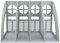 Porta Quaderni da Scrivania, Portariviste con 4 Scomparti, Portariviste da Scrivania Verticale, Robusto Organizer in Plastica per A4 Documenti, Porta Libri per Scuola, Ufficio, Casa