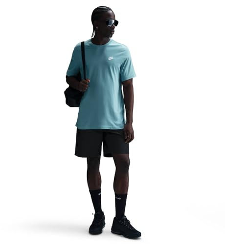 Nike Men's Club T-Shirt, Denim Turq, M