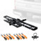 Porte-attelage de Moto, Support d'attelage de Moto, avec Rampe de Chargement, Sangles a Cliquet, Porte-Bagages de Moto Robuste - Charge Maximale 226 Kg