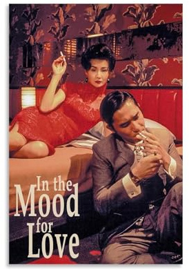 ZJPONB In The Mood Poster für Liebe, klassisches Filmposter auf Leinwand, Wandkunst, dekorative Wohnkultur, Gemälde für Wohnzimmer, Schlafzimmer, 40 x 60 cm, ungerahmter Stil