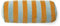 ESSENZA Nackenrolle Bell Ocker, 22x50 cm - 100% Baumwollsamt - Streifen