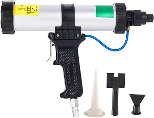 Pistolet de calfeutrage pneumatique, 310 ML de Cartouche de Silicone à Saucisse Type de Colle pneumatique Pistolet CE Certification de Certification Asdhesive pour l'outil de Bricolage de ré
