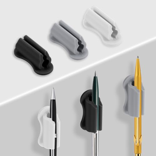 KFSENSOR Stifthalter Selbstklebend, Klebender Stifthalter für die Wand | Silikon Pen Holder Clip, Selbstklebender Kugelschreiber Marker Halter, für Schreibtisch Kühlschrank Whiteboard Board