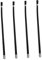 NUOBESTY 4 Pezzi tubo dell'estintore acquisto in blocco di estintore tubo dell'acqua dell'estintore sostituzione manichetta estintore tubo di scarico dell'acqua accessorio estintore pp Nero