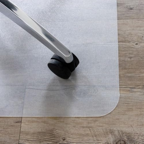 hjh OFFICE Fortiflex - Tappetino protettivo per pavimento, 120 x 90 cm, trasparente, antigraffio e antiscivolo, per pavimenti duri come laminato, parquet e piastrelle