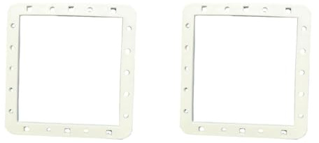 JoyousMall 2 Stück SPX1091G Unterlegscheiben für Hayward Automatik-Skimmer SP1091LX, SP1091WM und Dyna-Skim, weiße Dichtungs-Ersatzteile, 17,8 x 18,9 cm