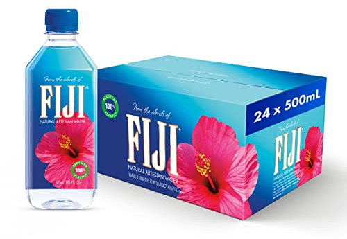 FIJI Natural Artesian Water, 16.9-Ounce Bottles (Pack of 24)