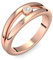 Rotgold Ring Verlobungsringe Rotgold (Silber 925 vergoldet) von AMOONIC mit Zirkonia Stein + LUXUSETUI! Rotgoldring Ring Zirkonia wie Diamant Geschenk Ringe Verlobung AM141VGRTZIFA60