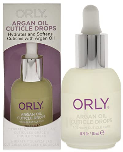 ORLY Argan Cuticle Oil Drops | Nourishing Treatment for Dry Cuticles & Brittle Nails | With Argan Oil, Jojoba Oil & Vitamin E | Hydrates, Softens & Prevents Moisture Loss (18ml)