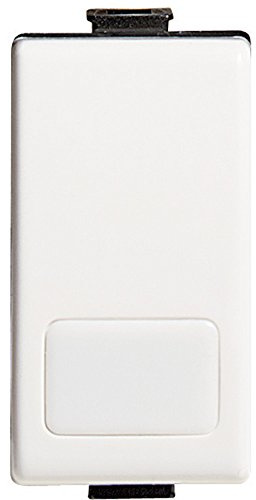 BTicino AM5003L Serie Civile Matix Deviatore 1 Polo 16 Ampere Illuminabile con LED BTicino LN4742V230 (A 230 Volt) oppure LN4742V12 (A 12 Volt)