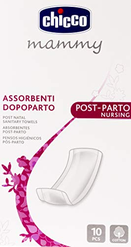 Chicco (Artsana) Absorptionsmittel nach der Geburt aus Baumwolle - 10 Stück