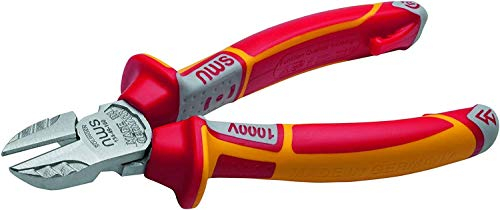 NWS 134-49-VDE-160-SB Pince coupante N°134-49 VDE en auto-emballage, Rouge/Jaune, 160 mm