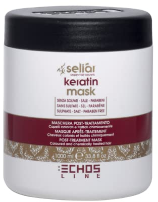 Echosline Seliàr Keratin Mask – Maschera Post Trattamento Capelli Colorati - 1000 ml