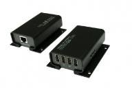 Exsys EX-1444 USB 2.0 Extender, 4 Ports Kat. 5 / 5e/ 6, 100 m