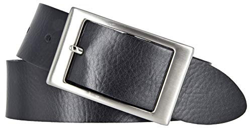 Bernd Götz Damen Leder Gürtel 35 mm schwarz Nappaleder kürzbar Damengürtel (110 cm)
