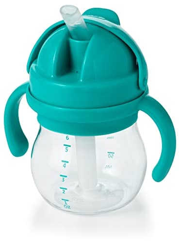 OXO Tot Transitions Gobelet en paille avec poignées amovibles Vert 170 ml