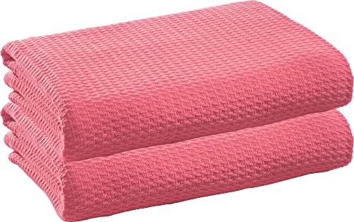 Erwin Müller Sommerdecke Siena im 2er-Pack, Baumwolldecke rosé Größe 100x150 cm - luftig-leicht, weiche Qualität, sehr angenehm - 100% Baumwolle