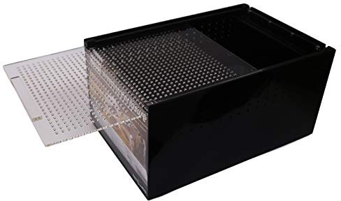 REPTI ZOO Acrylic Zuchtterrarium (Brutbox) 20x30x15 cm schwarz (ACR01B)