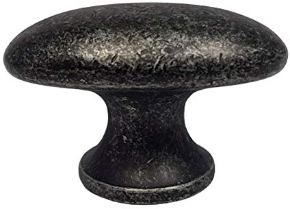 Möbelknopf schwarz antik Schrankknopf Vintage Möbelknauf BA 16 mm Knauf Knopf massiv *676