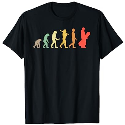 Retro Snowboard Evolution Geschenk für Snowboarder T-Shirt