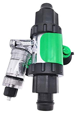POWERTOOL Difusor de dióxido de carbono atomizador de CO2 en línea para acuario difuso atomizador de CO2 con contador de burbujas y válvula de retención integrada