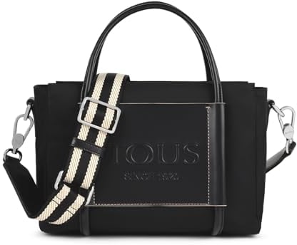TOUS Damen Bandolera Schulterriemen L. Empire Soft, Schwarz