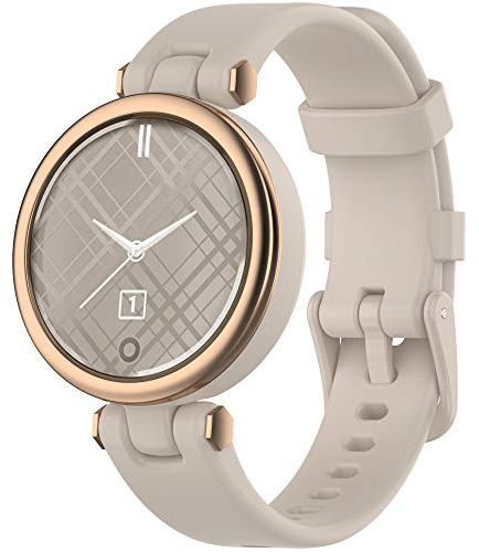 Kompatibel mit Garmin Lily-Bändern für Damen und Herren, feminines Sport-Silikon-Ersatzband, Armband, Zubehör, Uhrenarmbänder für Garmin Lily, Damen-Smartwatch (grau)