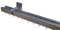 Innenlaufsystem Gardinenstange Square-LINE kantig, auf Maß - Aluminium - 280 cm 2-Lauf