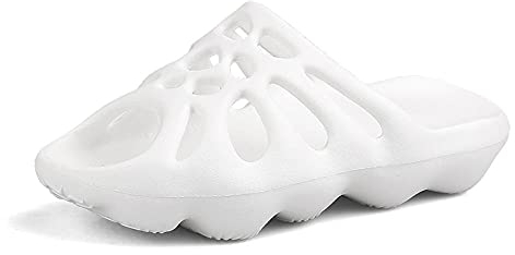 Ciabatte Infradito Pantofola Sandali Pantofole Unisex Slip On Scarpe Traspiranti Cool Beach Hole Couples-White_12