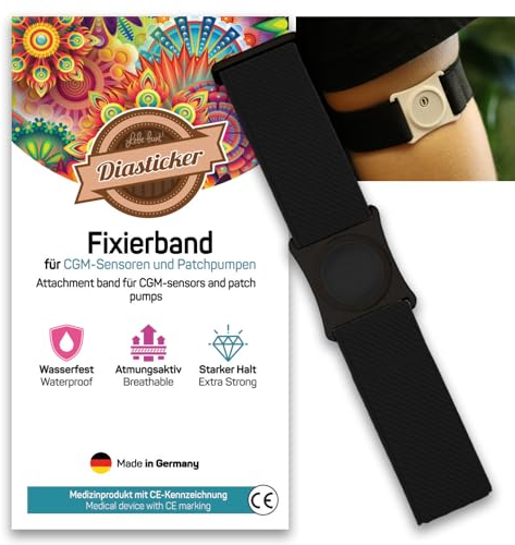 Diasticker® | Freestyle Libre 3 - Fascia di fissaggio Supporto del sensore di fissaggio | Flessibile - Impermeabile | Fascia da polso per fissare il sensore Freestyle Libre 3