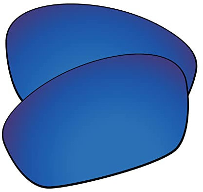 EZReplace Verres de rechange pour lunettes de soleil Oakley Straight Jacket 2007 (verres polarisés), Revêtement en polycarbonate bleu roi, Taille unique