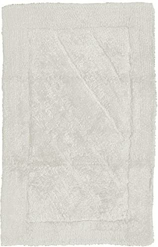 HOME ZEN HOUSEHOLD LINEN tappeto da bagno art. tenero morbido e folto assorbente con antiscivolo sotto vasca doccia lavabo lavandino bidet e wc water toilette 100% cotone (70X140 CM, PANNA)