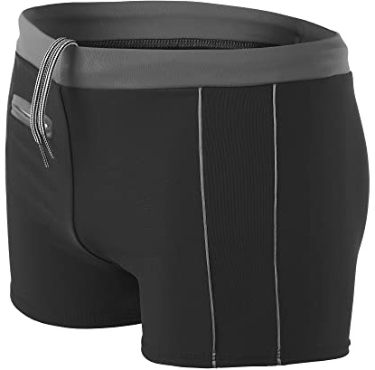 Aquarti Herren Badehose Kurz | mit Kontrastpaspel