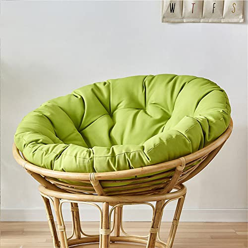 Morbuy Papasansessel Kissen Sitzauflage, Rundes Dicke Stuhlkissen Bequem & Weich Sitzkissen Hängesessel für Indoor Outdoor Garten Stuhlauflage (110x110CM,hellgrün)
