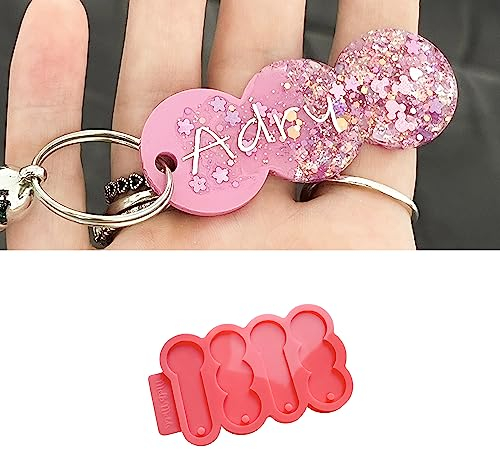MelbMolds Moule en silicone en résine époxy pour jeton de caddie - Style à bulles - Créez des porte-clés, des clés pour déverrouiller les chariots et des jetons de caddie.